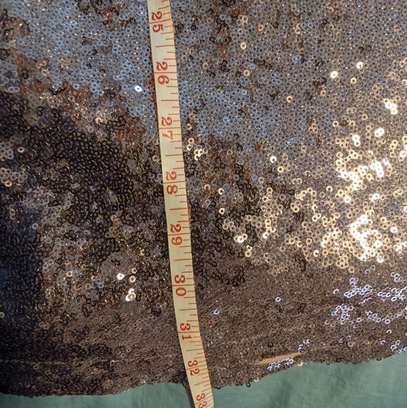 Beautiful Rose Gold Sequins Sparkly Dress - Picture 15 of 16